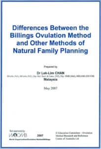 Differences Between the Billings Ovulation Method and Other Methods of Natural Family Planning