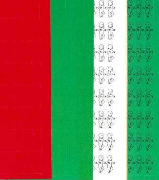 Set of 5: Packet of Stickers for Charting