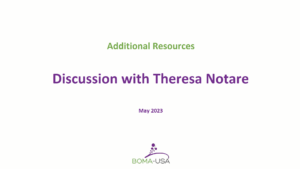 2.12 Discussion with Theresa Notare